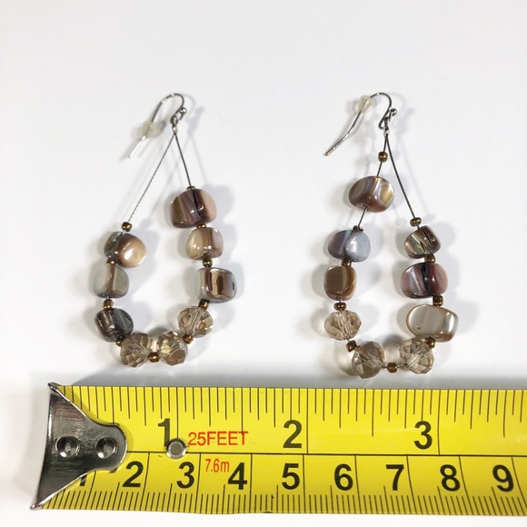 Beaded Dangle Earrings - Picture 3 of 3